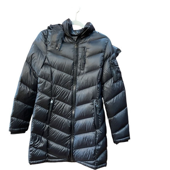 Andrew Marc premium down midi puffer coat women’s size S‎ - Picture 1 of 3